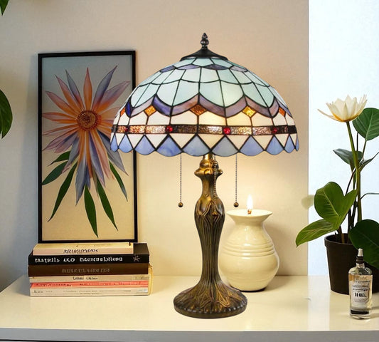 CDH 16" Tiffany Table Lamp 40cm Shade (15046)