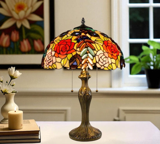 CDH 16" Tiffany Table Lamp 40cm Shade (15055)