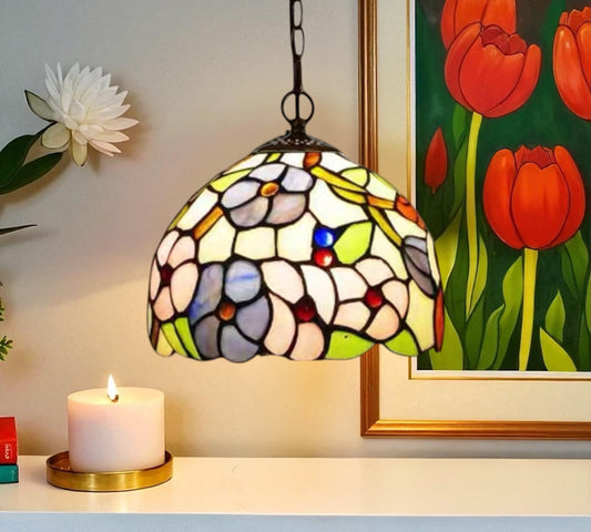 CDH 10" Tiffany Pendant Lamp with 20cm lamp shade (100002MP)