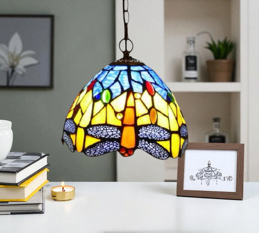 CDH 10" Tiffany Pendant Lamp with 20cm lamp shade (100160SPS)