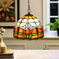 CDH 10" Tiffany Pendant Lamp with 20cm lamp shade (12009SPS)