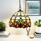CDH 10" Tiffany Pendant Lamp with 20cm lamp shade (12025SPS)
