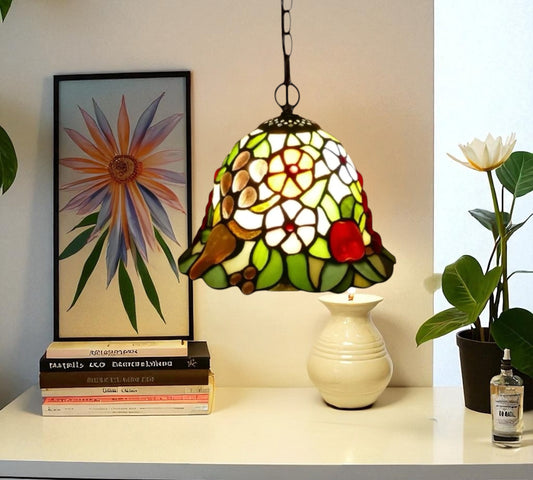 CDH 10" Tiffany Pendant Lamp with 20cm lamp shade (100161P)