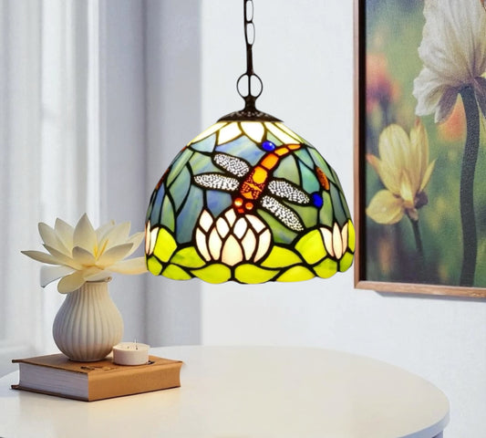 CDH 10" Tiffany Pendant Lamp with 20cm lamp shade (100165P)