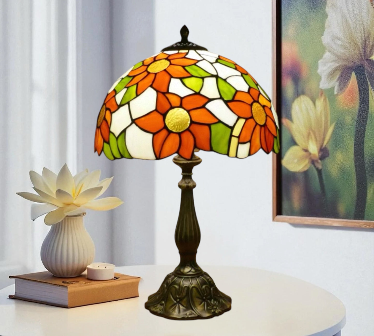CDH 12" Tiffany Table Lamp (12068B)