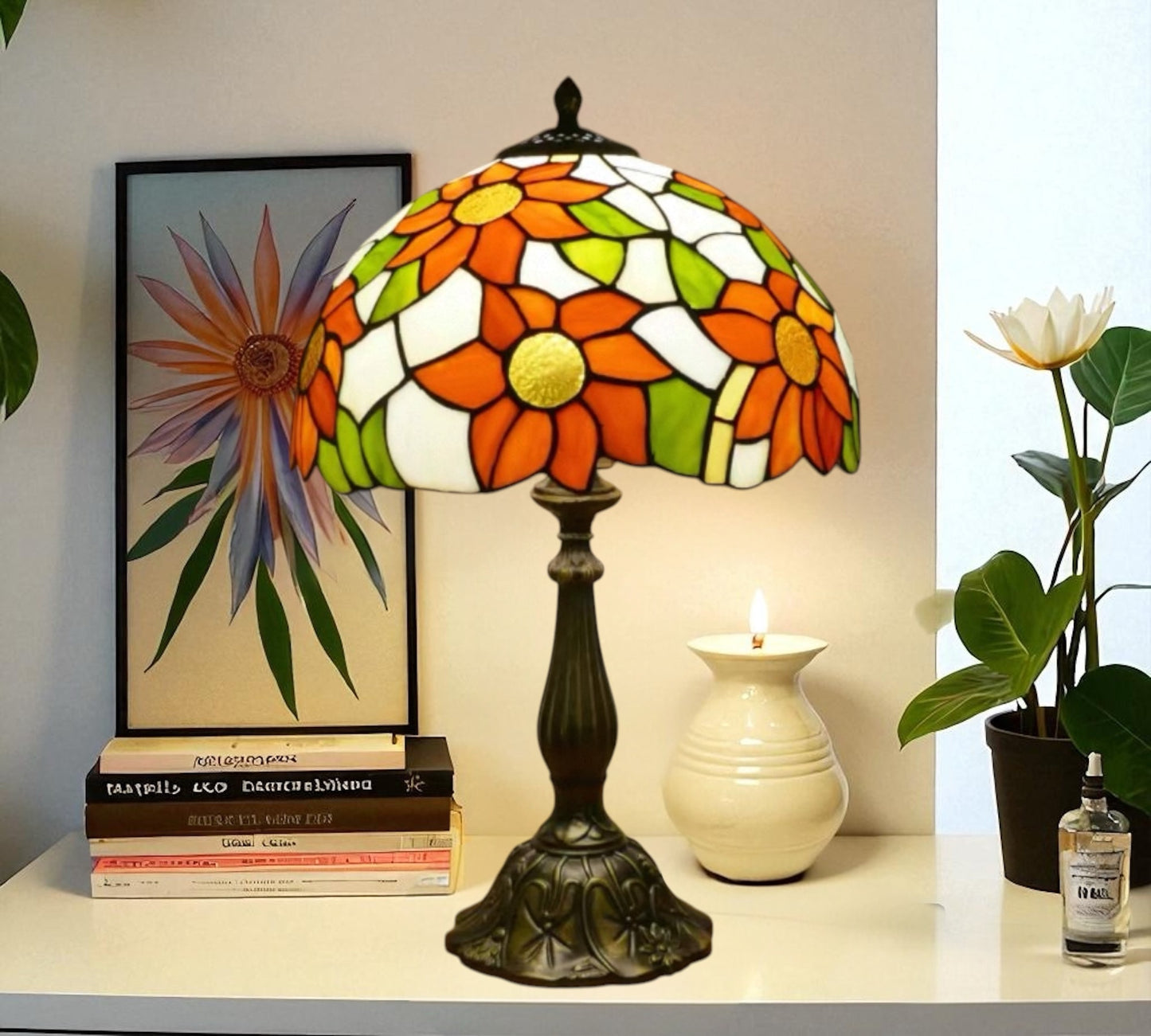 CDH 12" Tiffany Table Lamp (12068B)