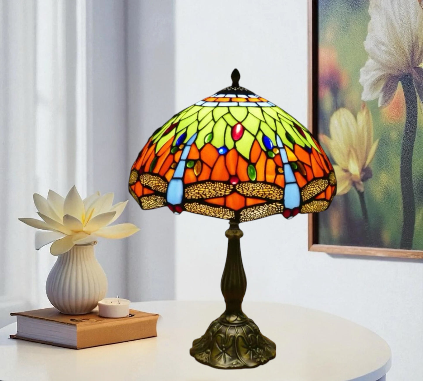 CDH 12" Tiffany Table Lamp (12062B)