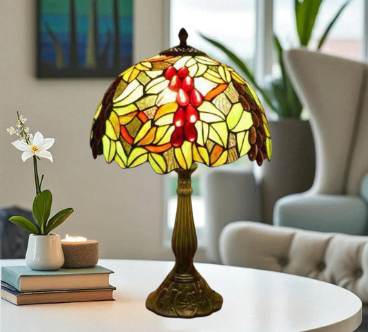 CDH 12" Tiffany Table Lamp (16059ASB)