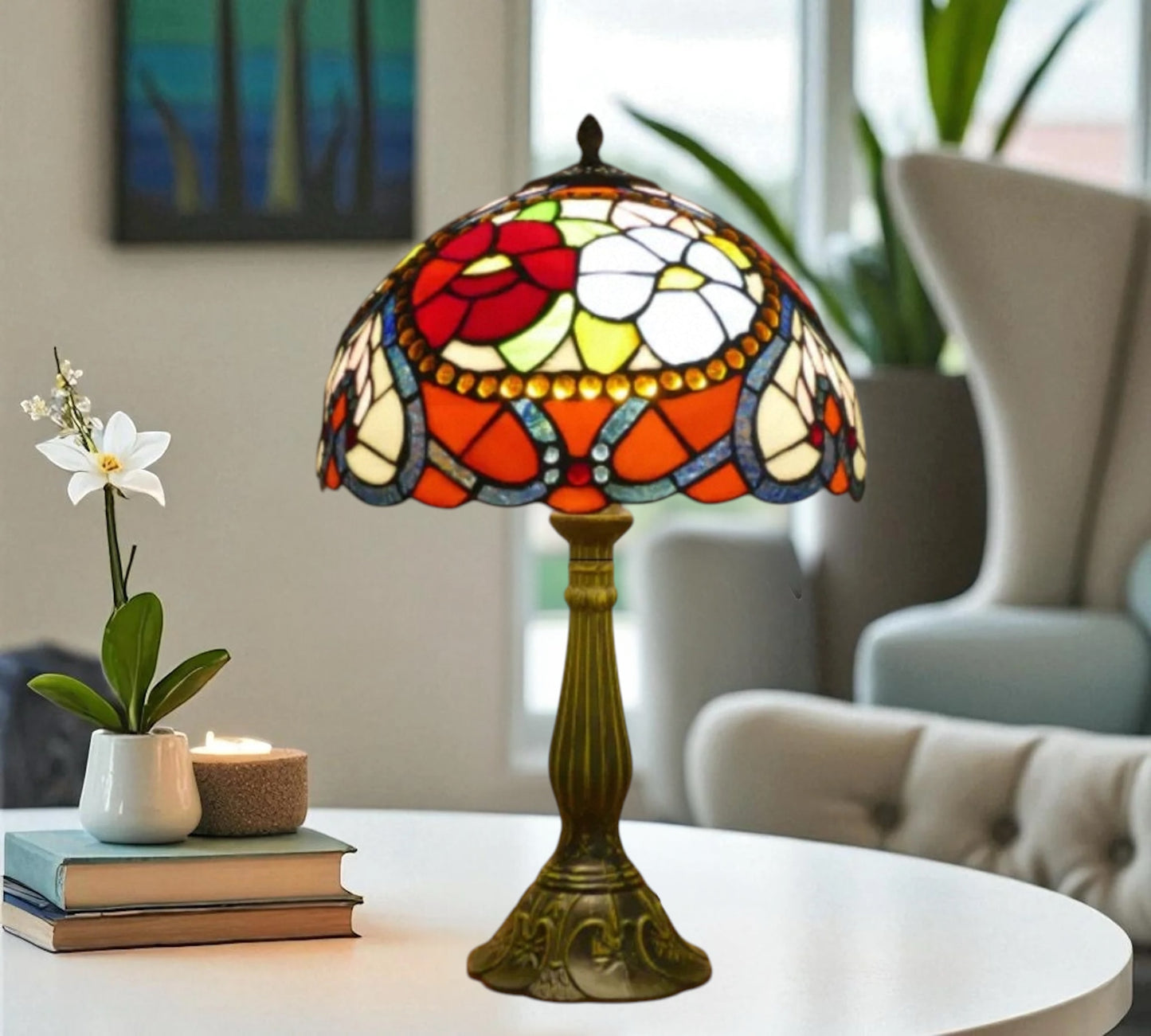 CDH 12" Tiffany Table Lamp (15030T)