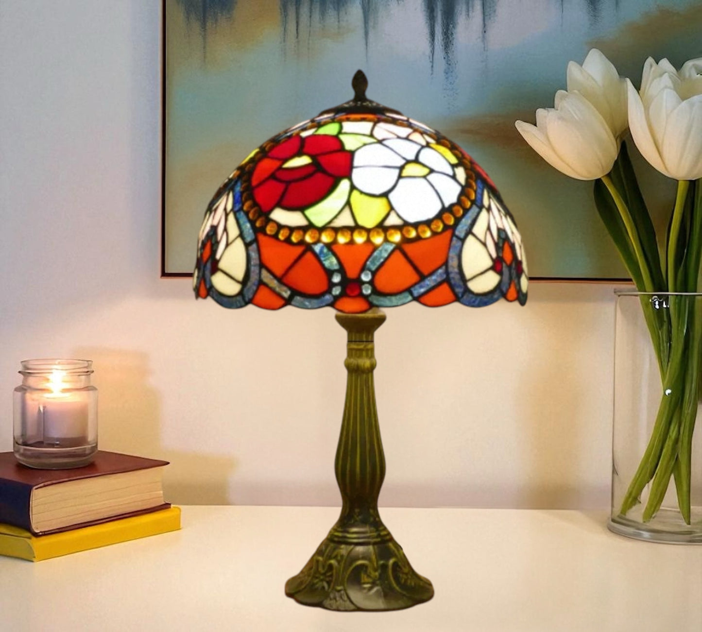 CDH 12" Tiffany Table Lamp (15030T)