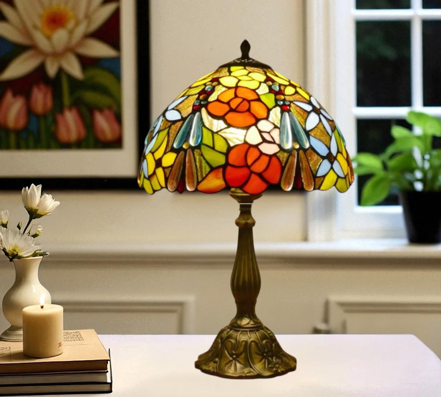 CDH 12" Tiffany Table Lamp (15016T)
