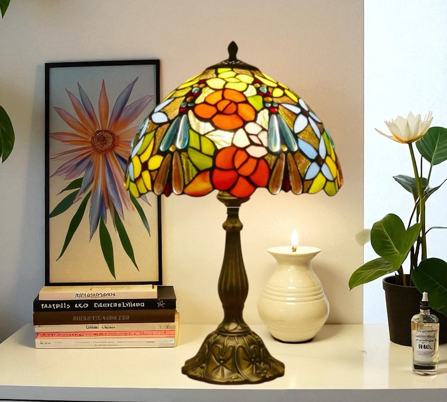 CDH 12" Tiffany Table Lamp (15016T)