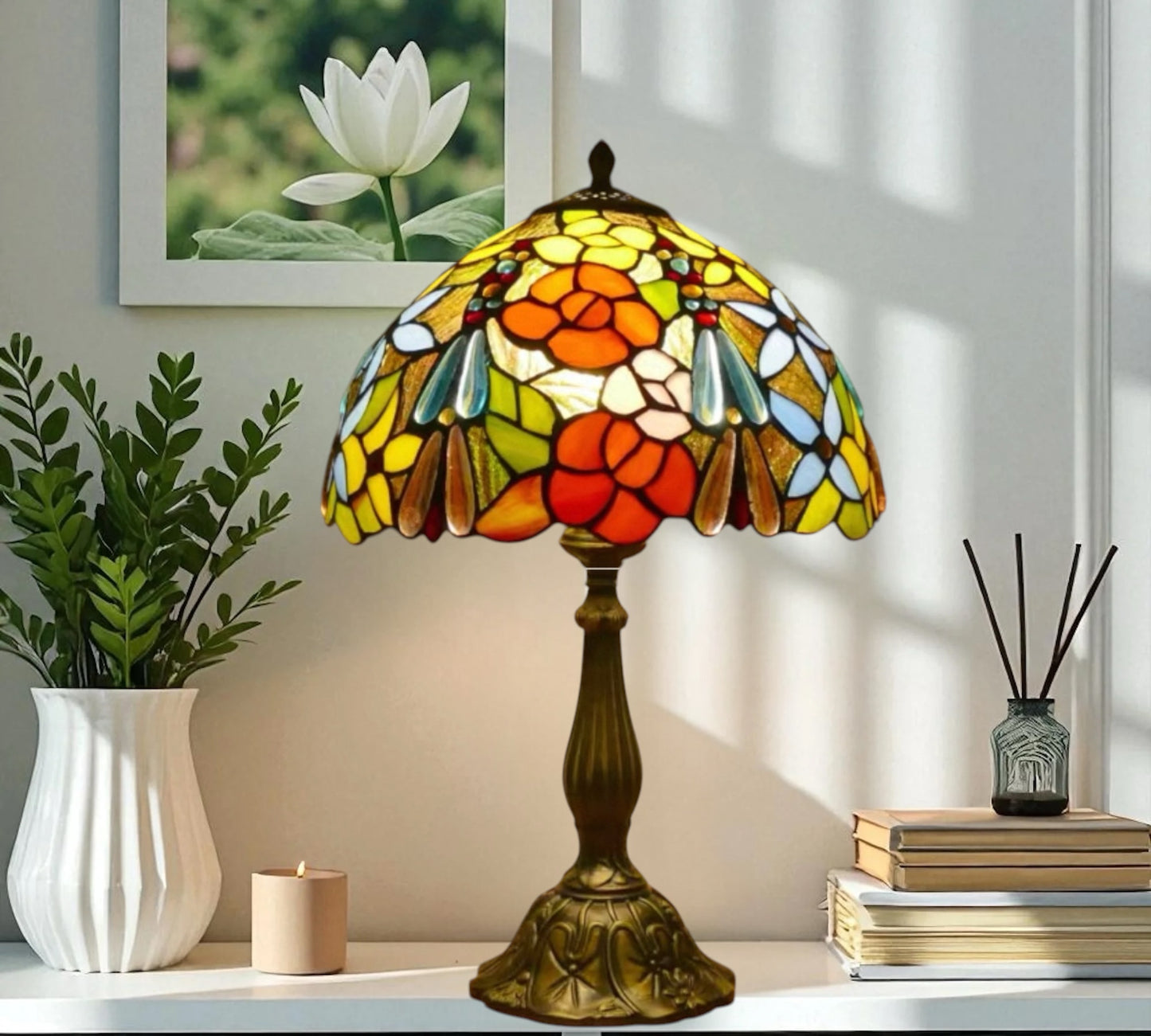 CDH 12" Tiffany Table Lamp (15016T)