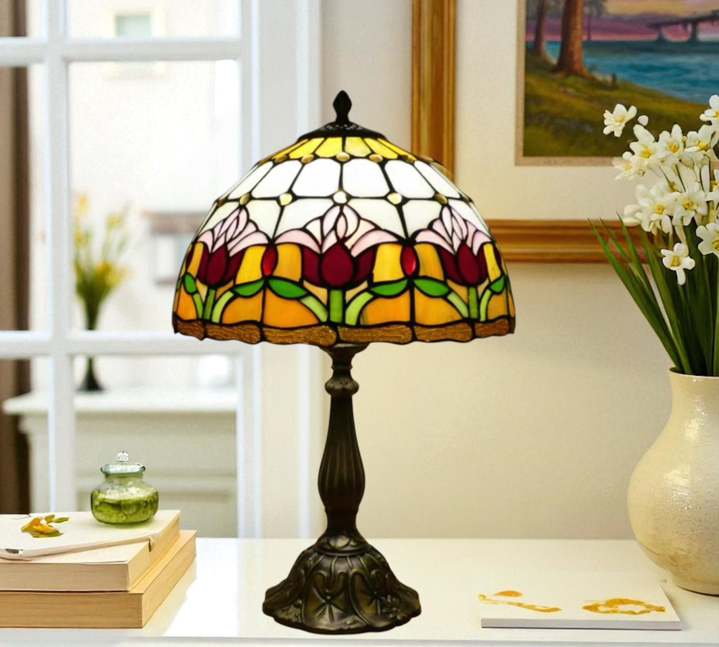 CDH 12" Tiffany Table Lamp (12009)