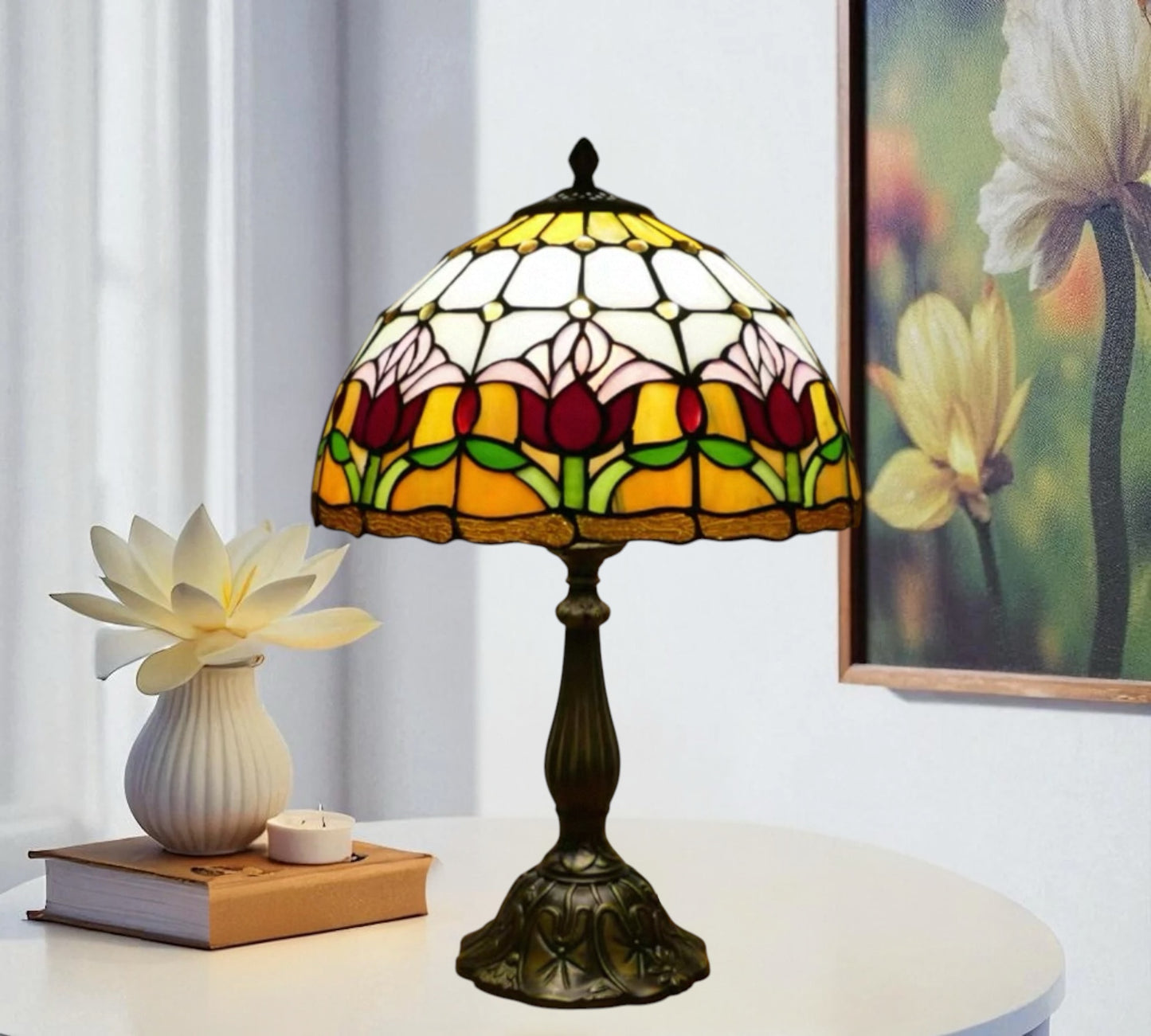 CDH 12" Tiffany Table Lamp (12009)