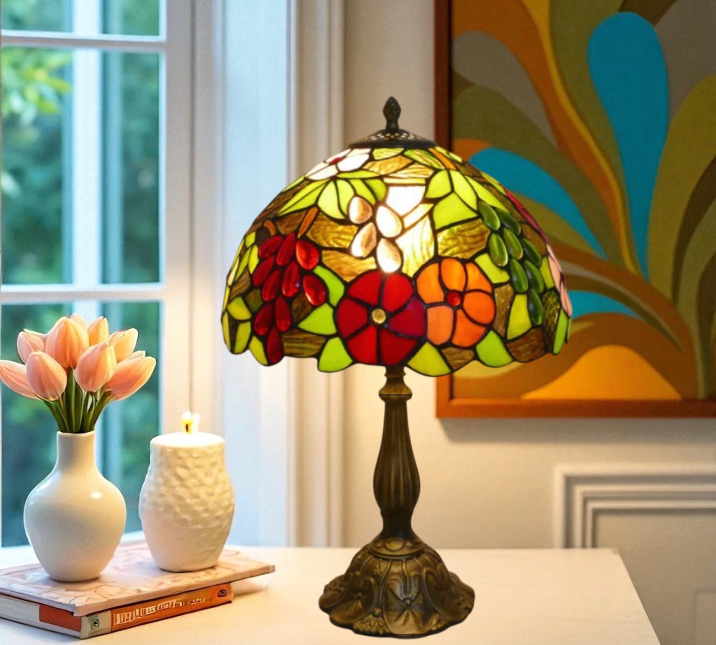 CDH 12" Tiffany Table Lamp (15006T)