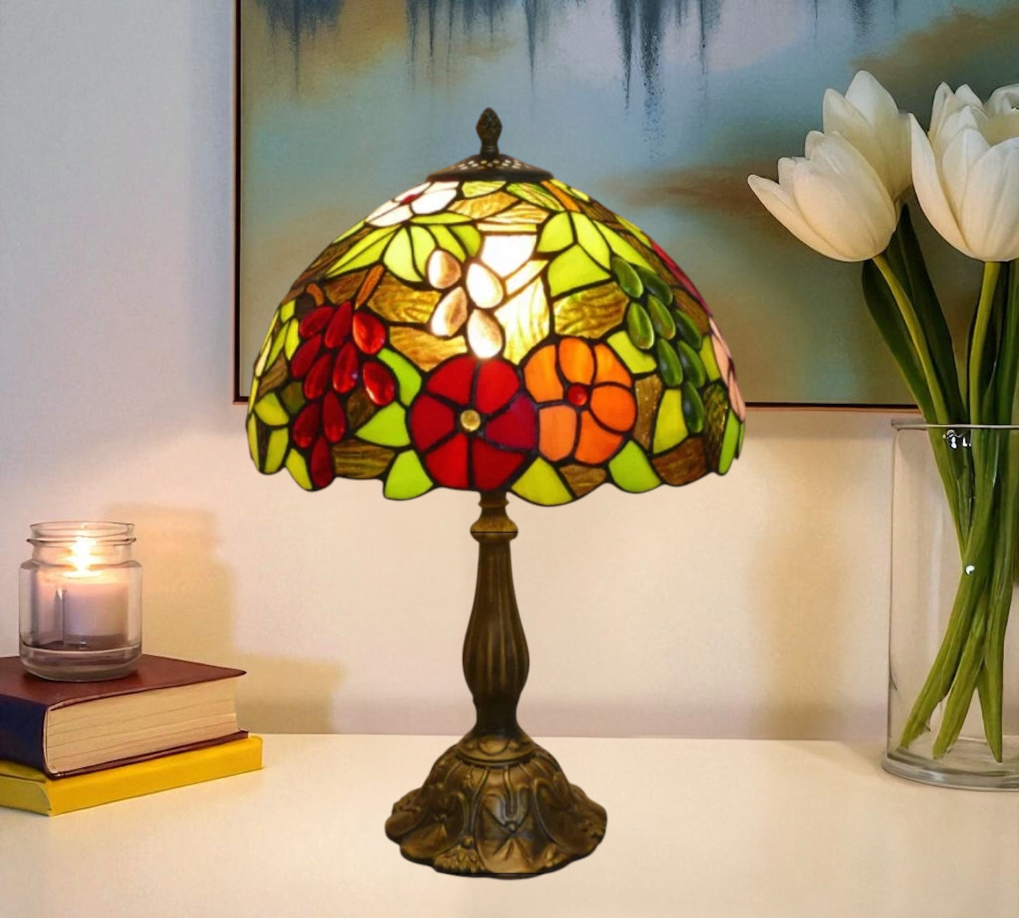 CDH 12" Tiffany Table Lamp (15006T)