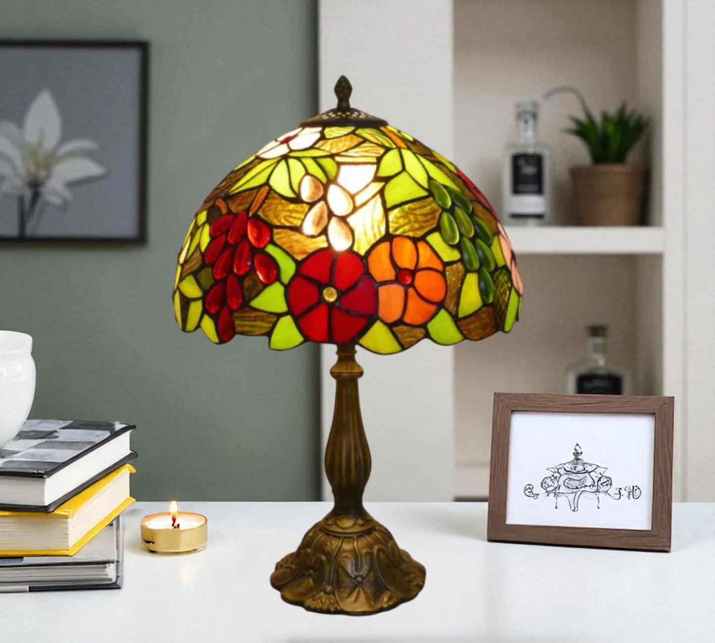 CDH 12" Tiffany Table Lamp (15006T)