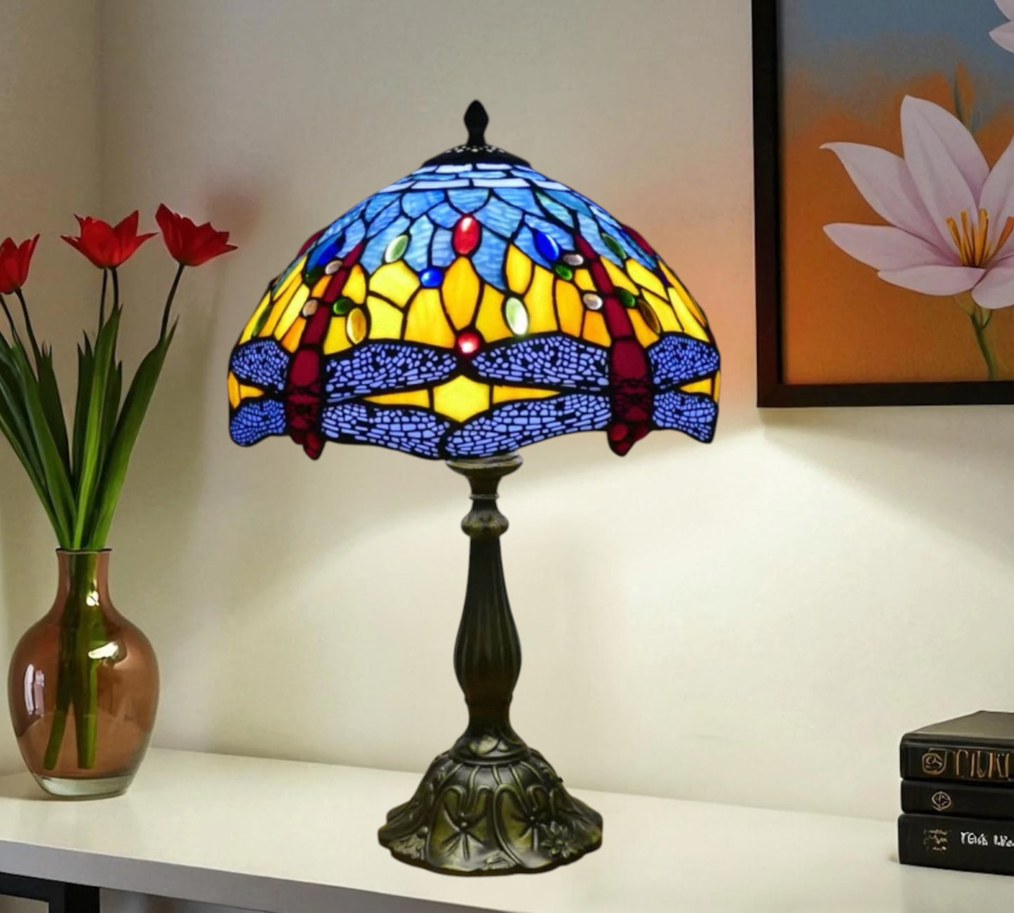 CDH 12" Tiffany Table Lamp (15037B)