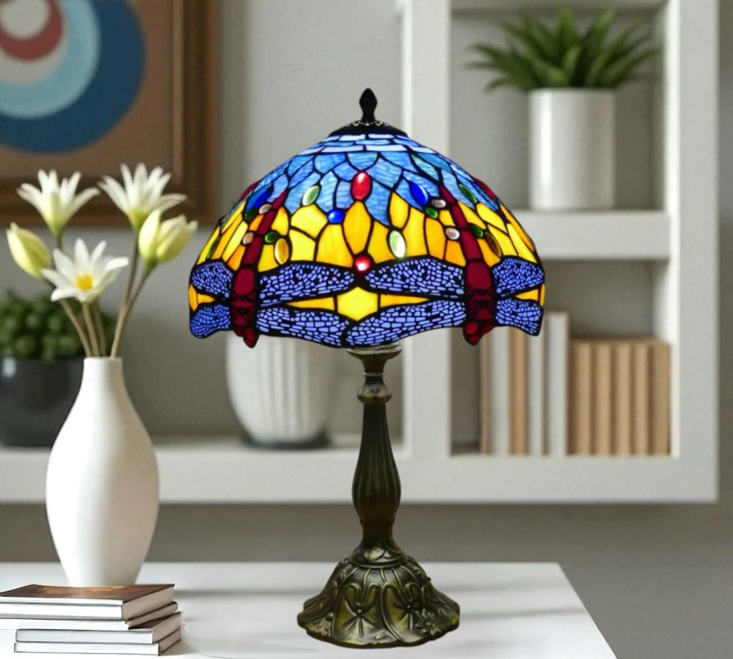 CDH 12" Tiffany Table Lamp (15037B)