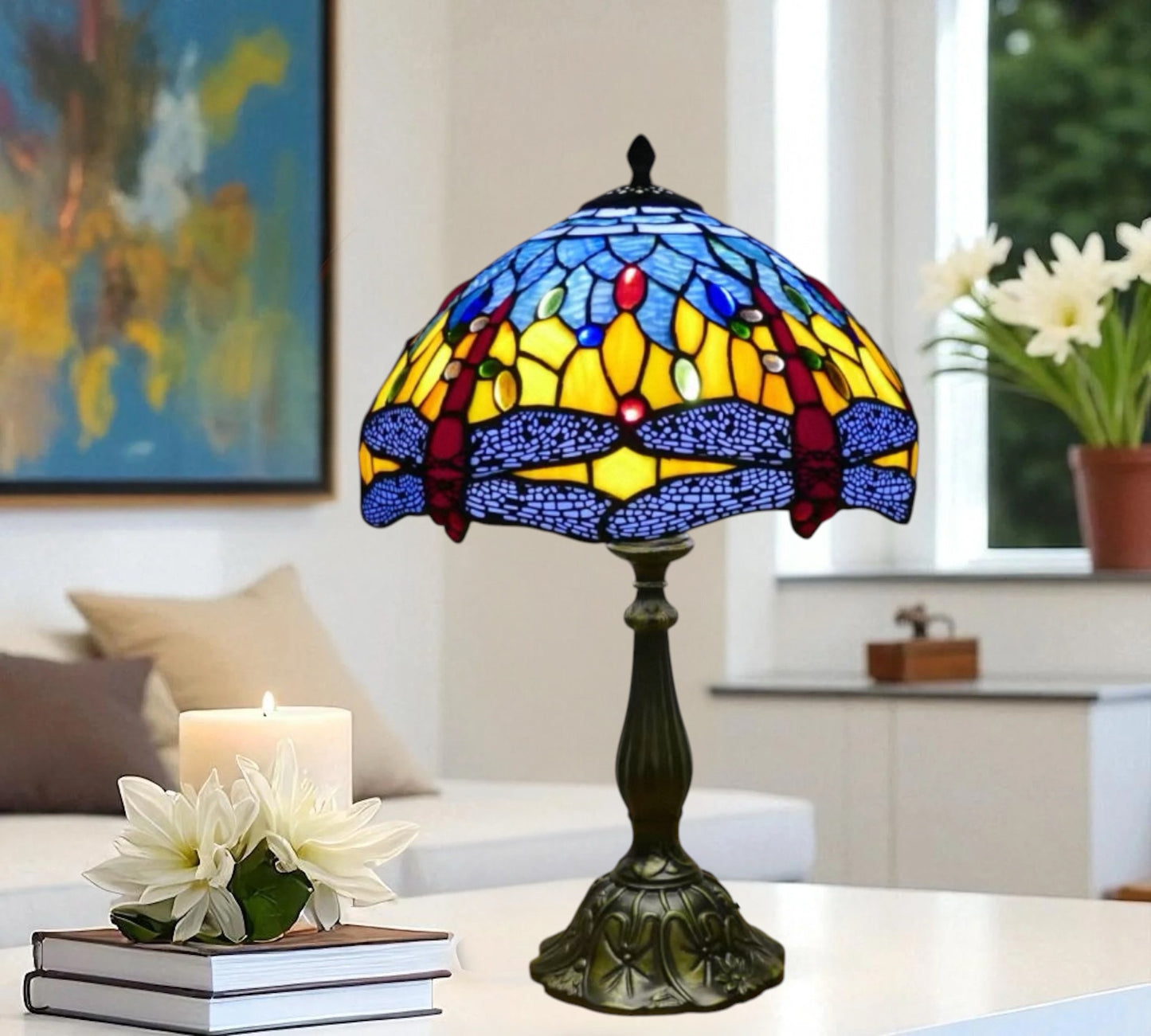 CDH 12" Tiffany Table Lamp (15037B)