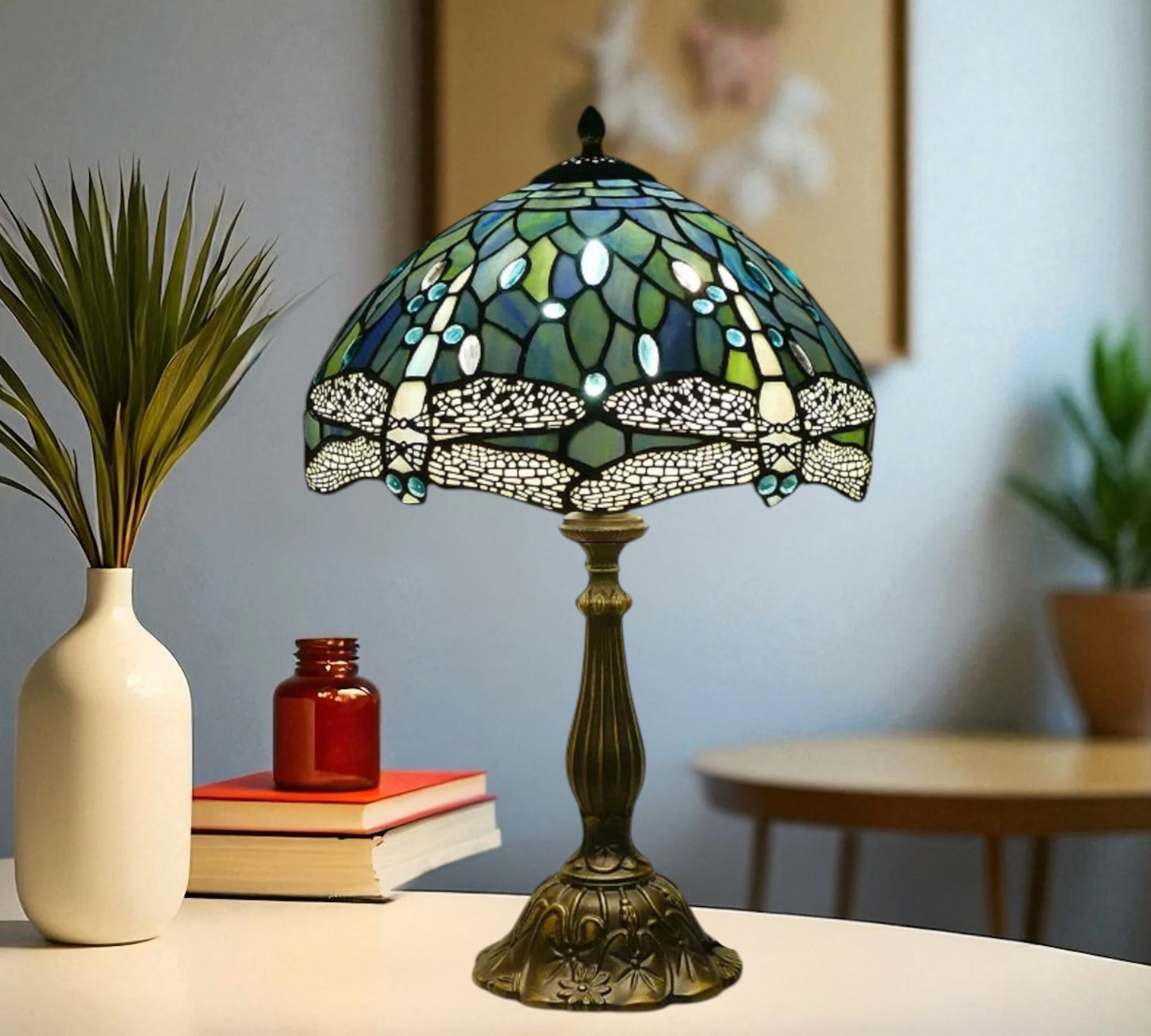 CDH 12" Tiffany Table Lamp (12062BST)