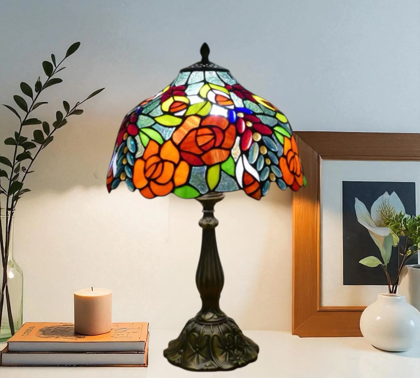 CDH 12" Tiffany Table Lamp (15012T)