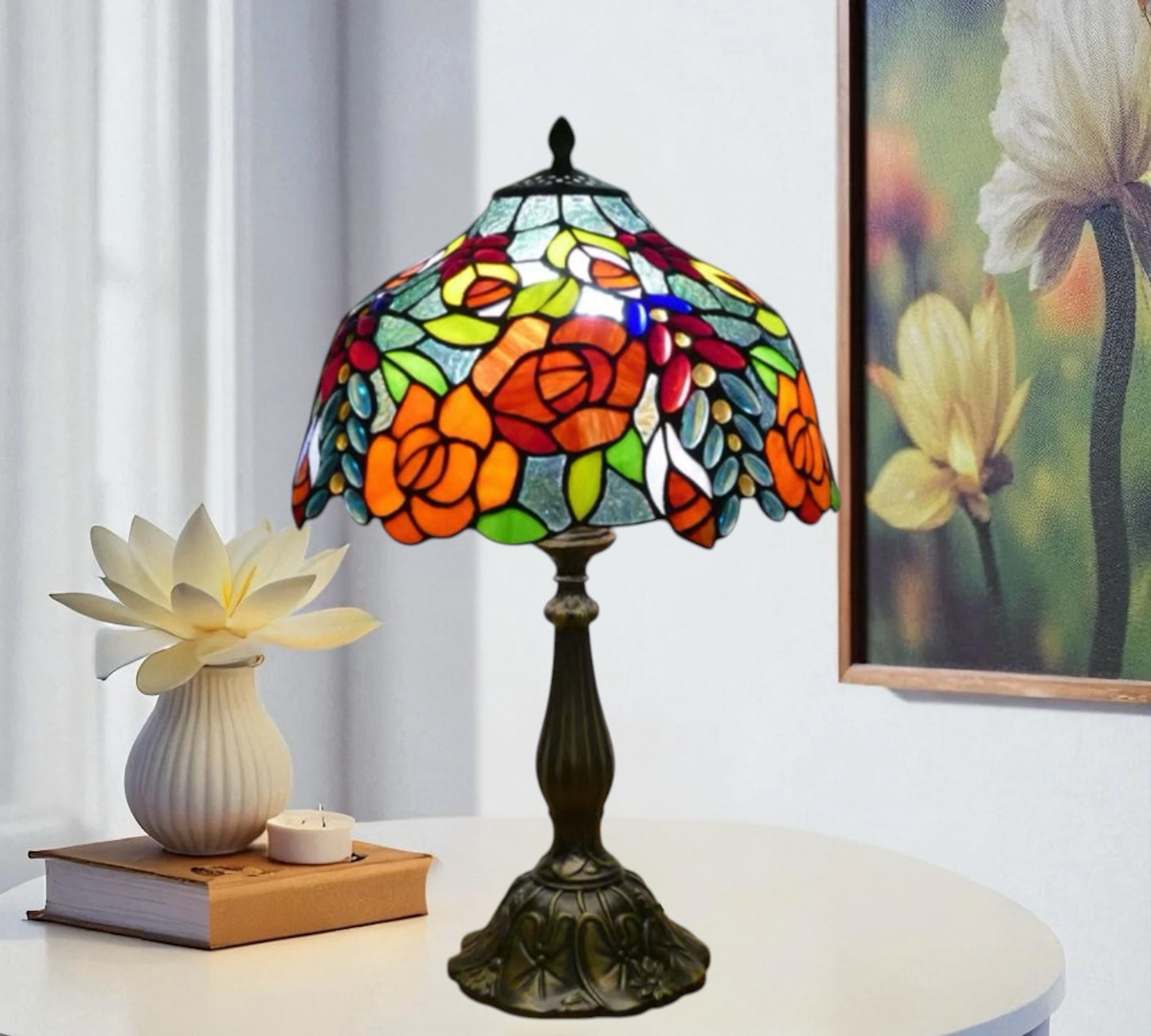CDH 12" Tiffany Table Lamp (15012T)