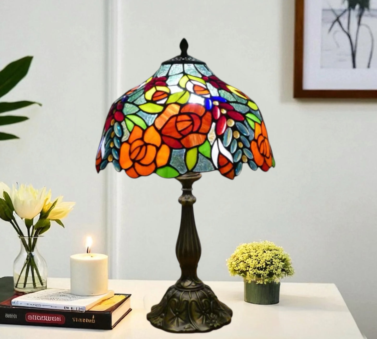 CDH 12" Tiffany Table Lamp (15012T)