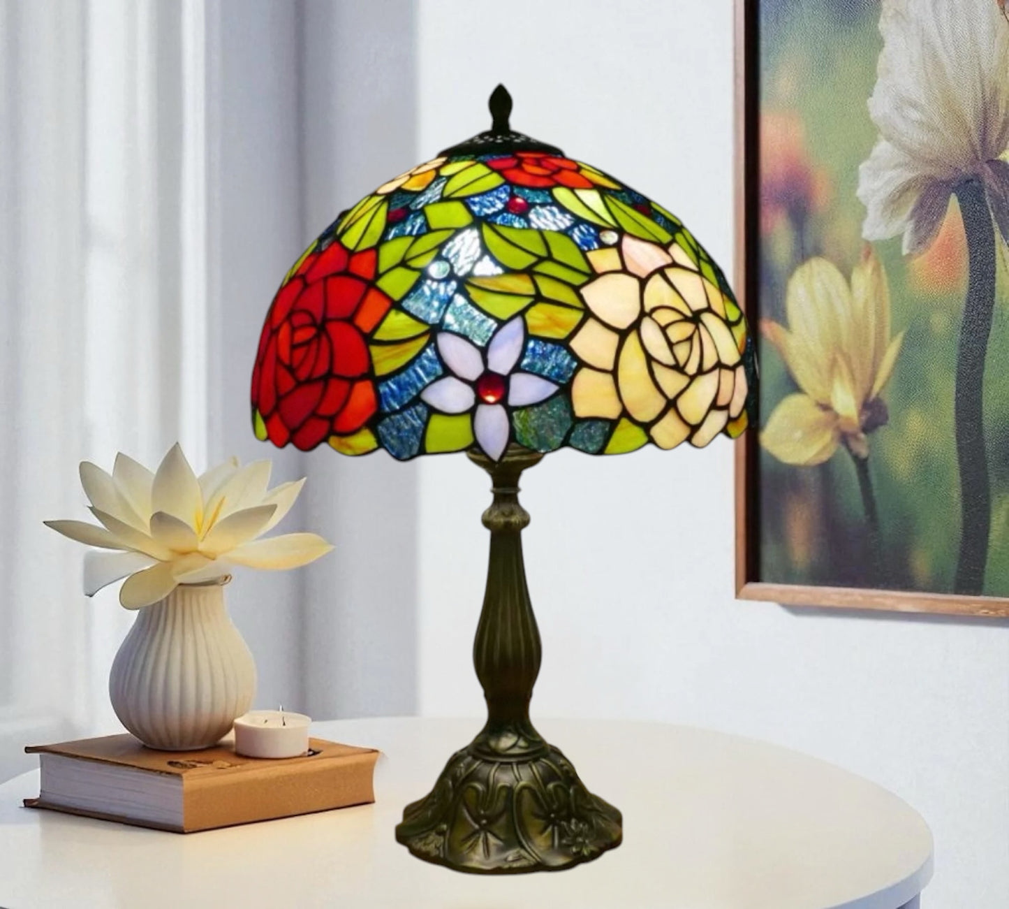 CDH 12" Tiffany Table Lamp (15013T)