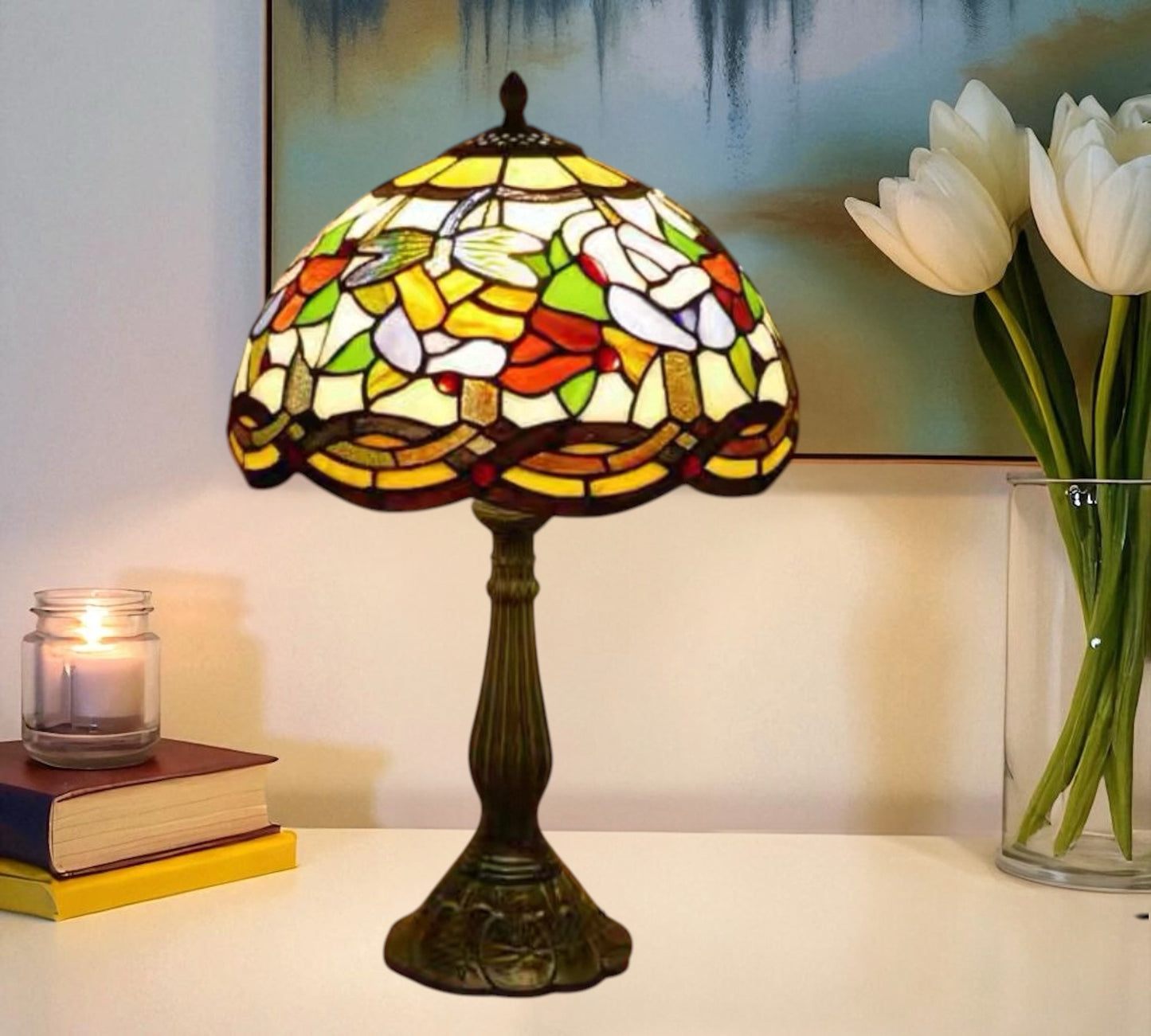 CDH 12" Tiffany Table Lamp (15002T)