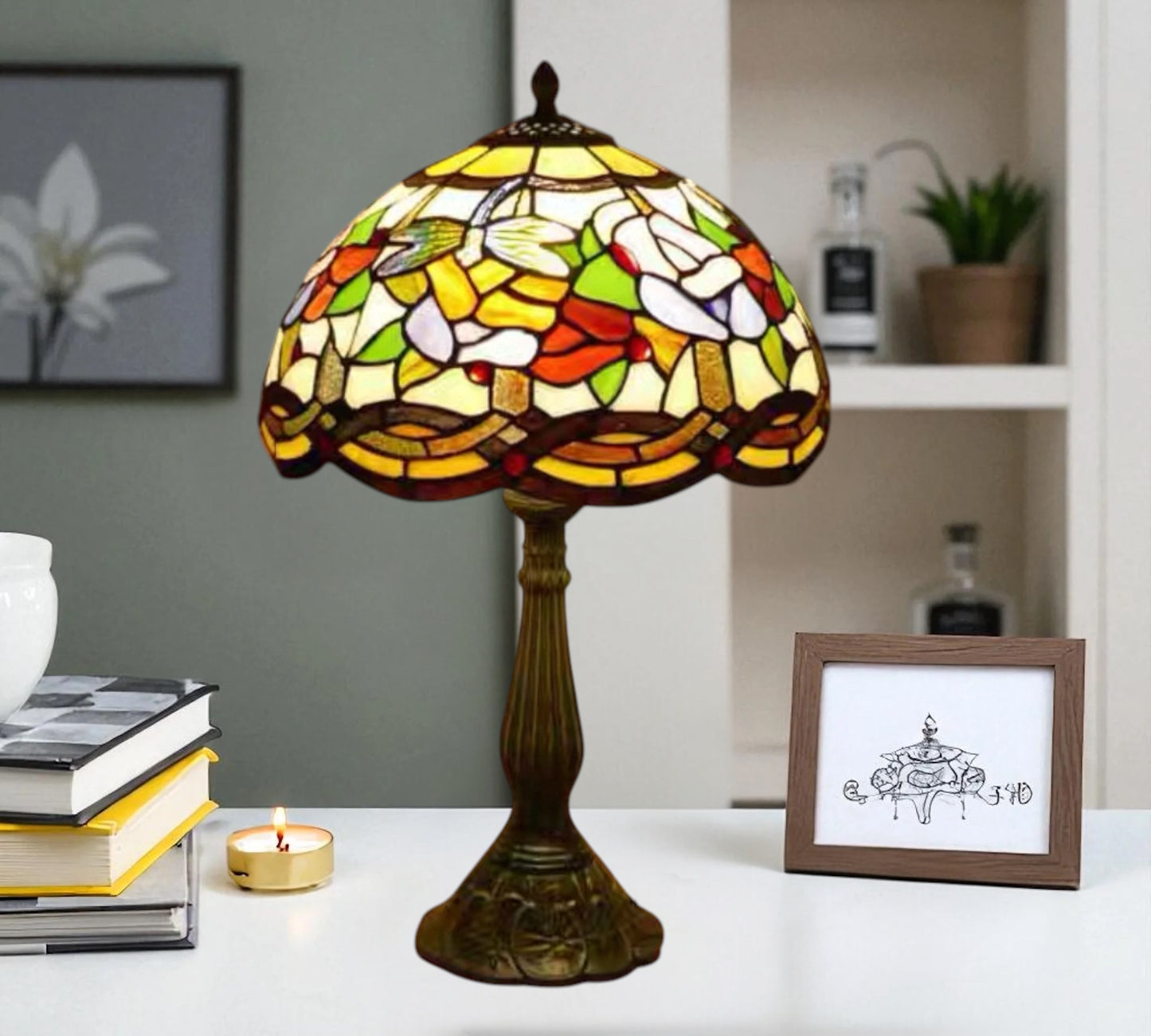 CDH 12" Tiffany Table Lamp (15002T)