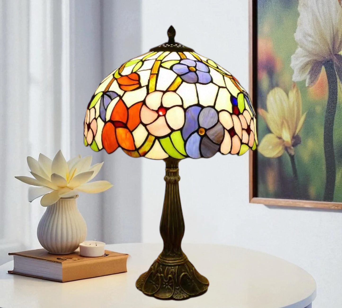 CDH 12" Tiffany Table Lamp (100002T)