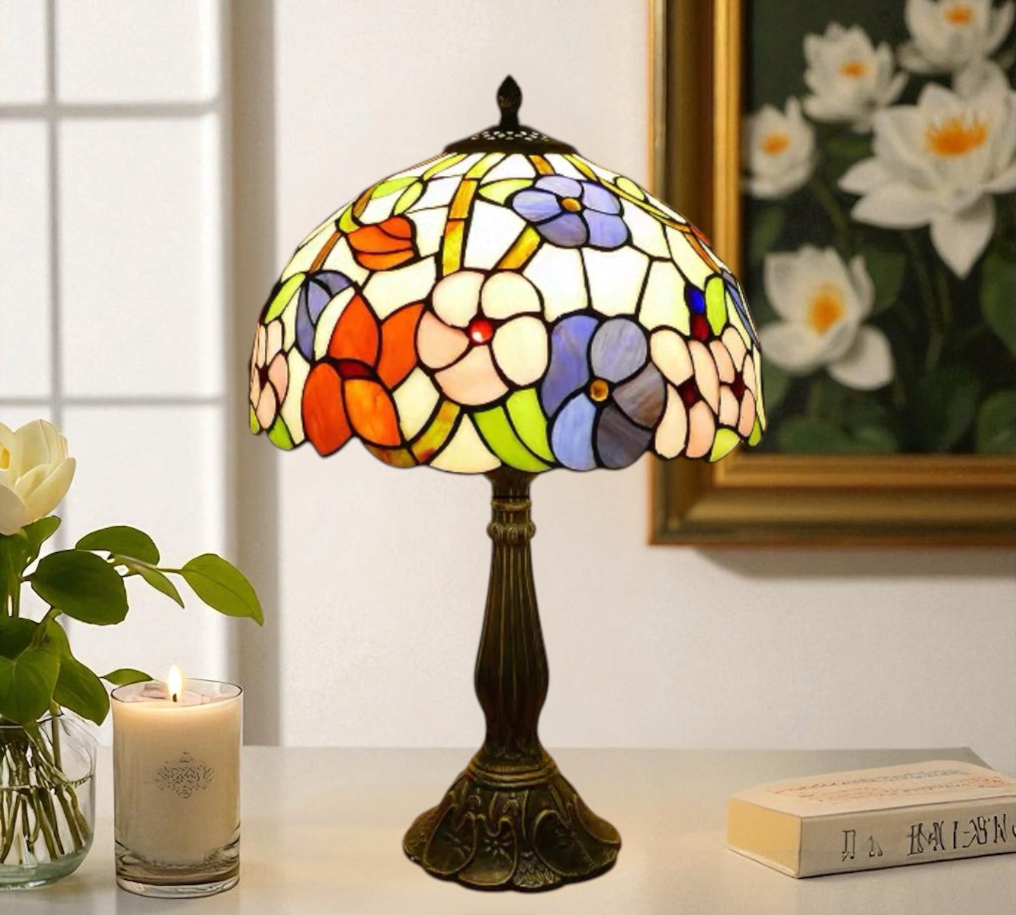 CDH 12" Tiffany Table Lamp (100002T)