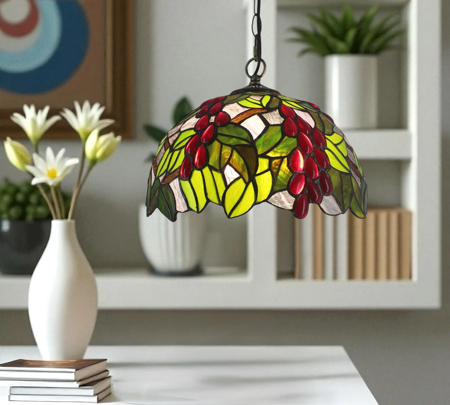 CDH 12" Tiffany Pendant Lamp 30cm shade (16059APP)