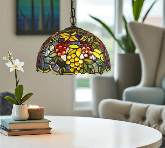 CDH 12" Tiffany Pendant Lamp 30cm shade (16938TP)