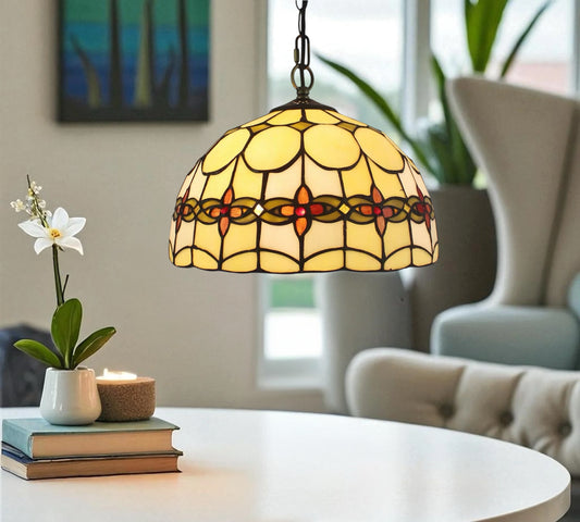 CDH 12" Tiffany Pendant Lamp 30cm shade (18007CP)