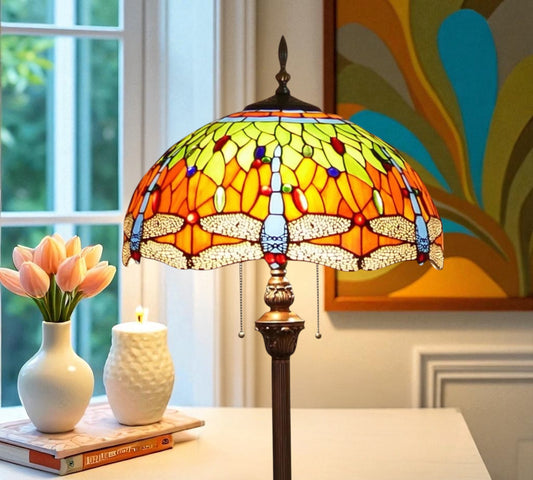 CDH Tiffany Floor Lamp (15004F) 16" 40CM Shade