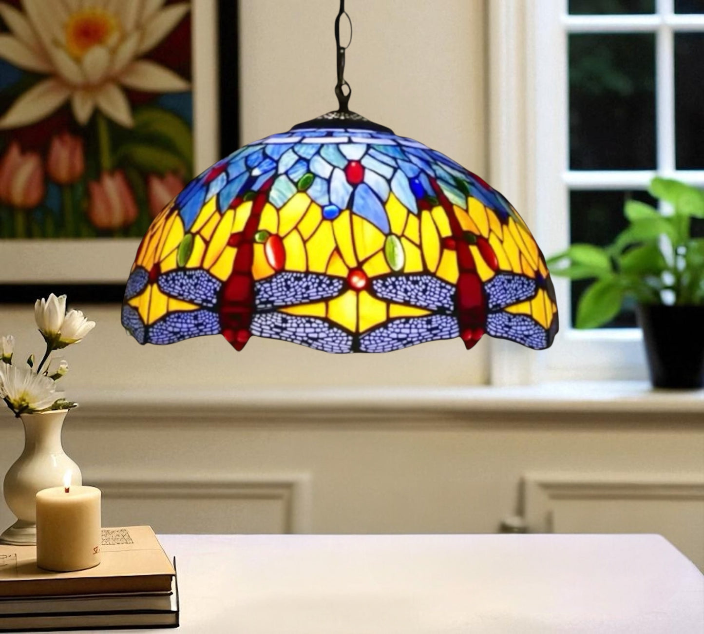 CDH 16" Tiffany Pendant Lamp 40cm shade (16117C)