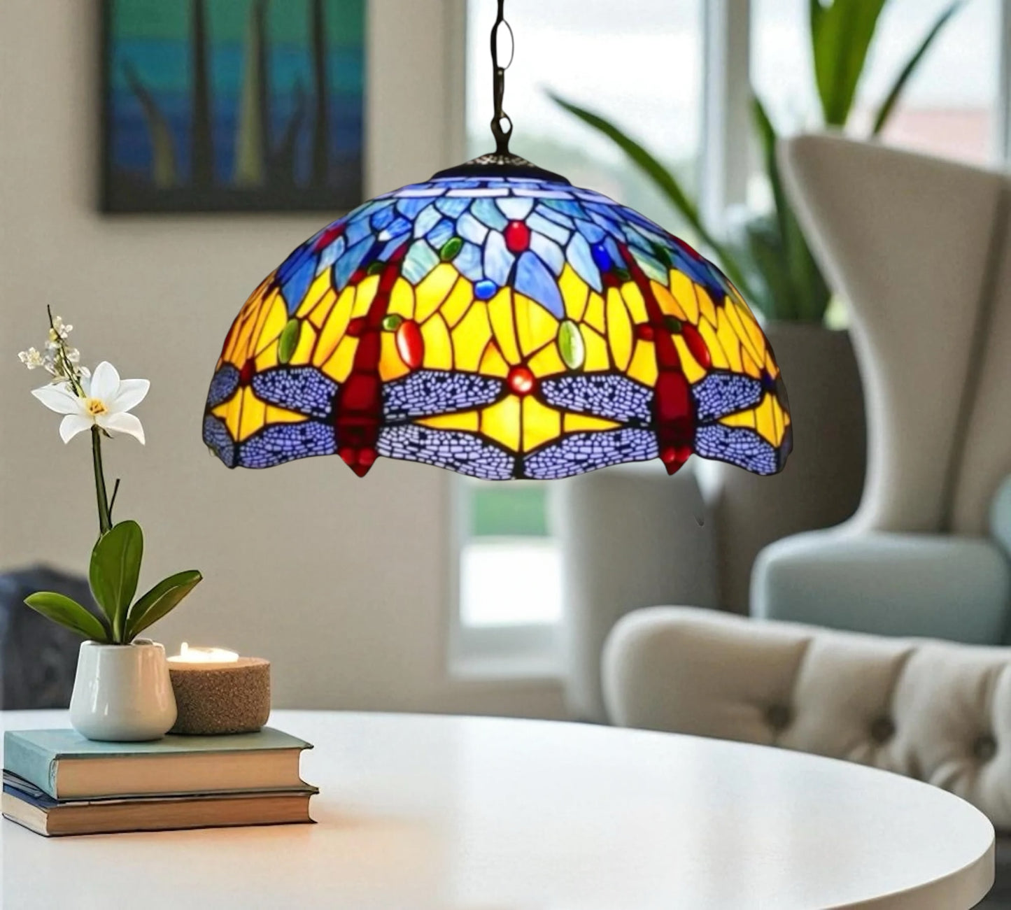CDH 16" Tiffany Pendant Lamp 40cm shade (16117C)