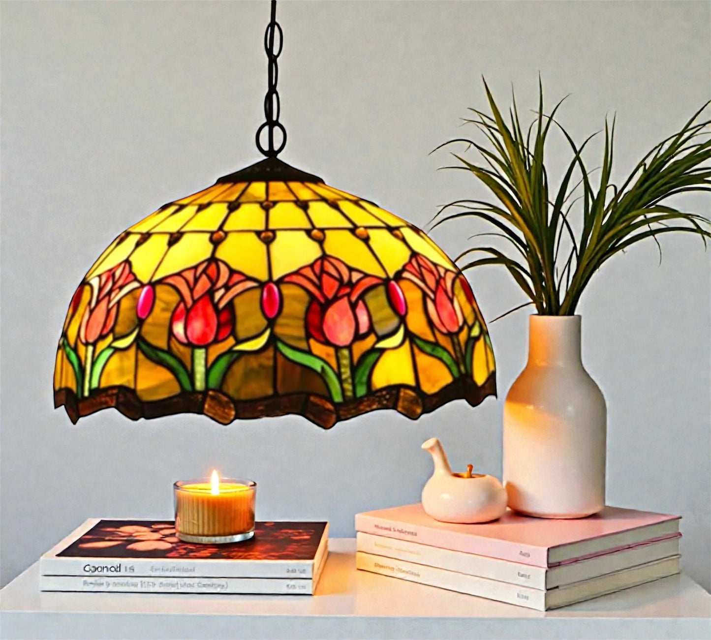CDH 16" Tiffany Pendant Lamp 40cm shade (15032C)