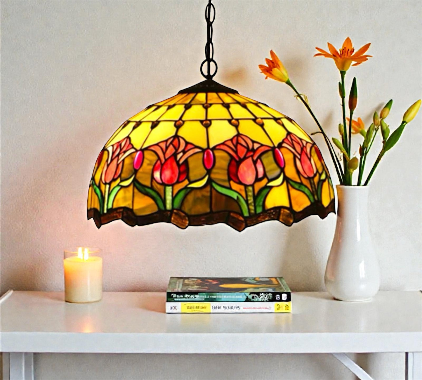CDH 16" Tiffany Pendant Lamp 40cm shade (15032C)