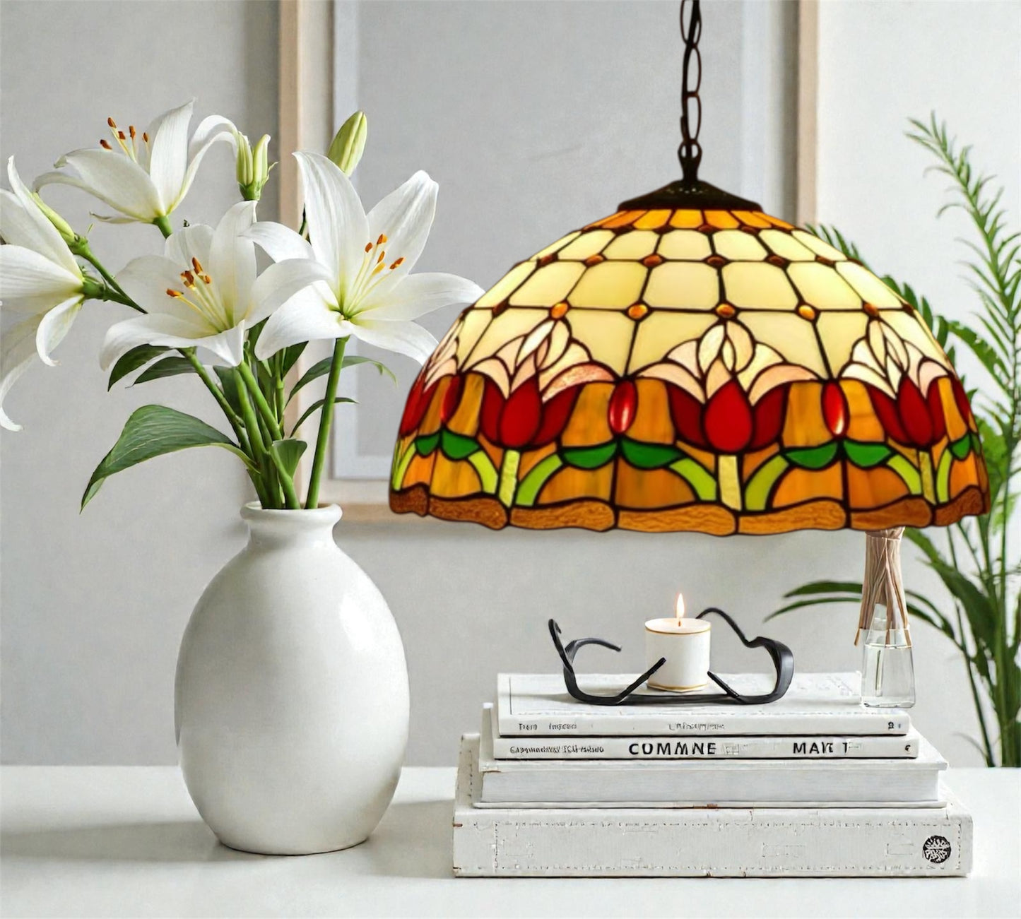 CDH 16" Tiffany Pendant Lamp 40cm shade (15017C)