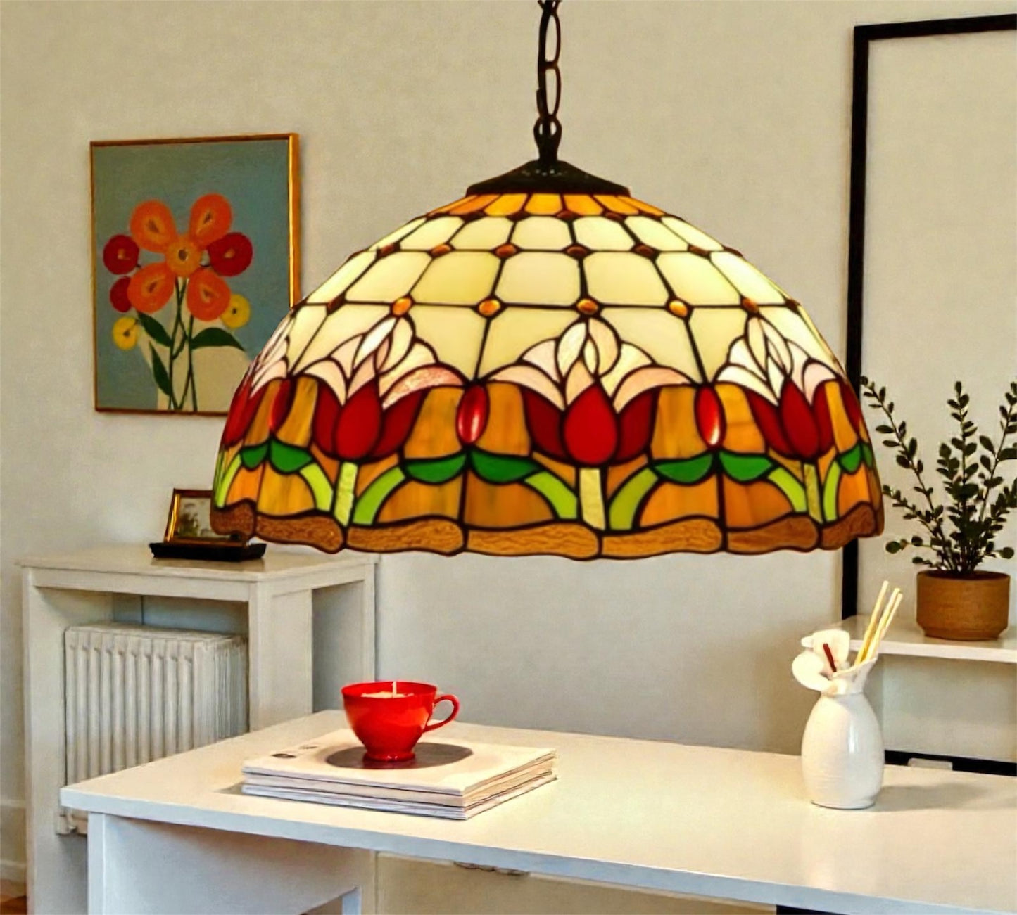CDH 16" Tiffany Pendant Lamp 40cm shade (15017C)