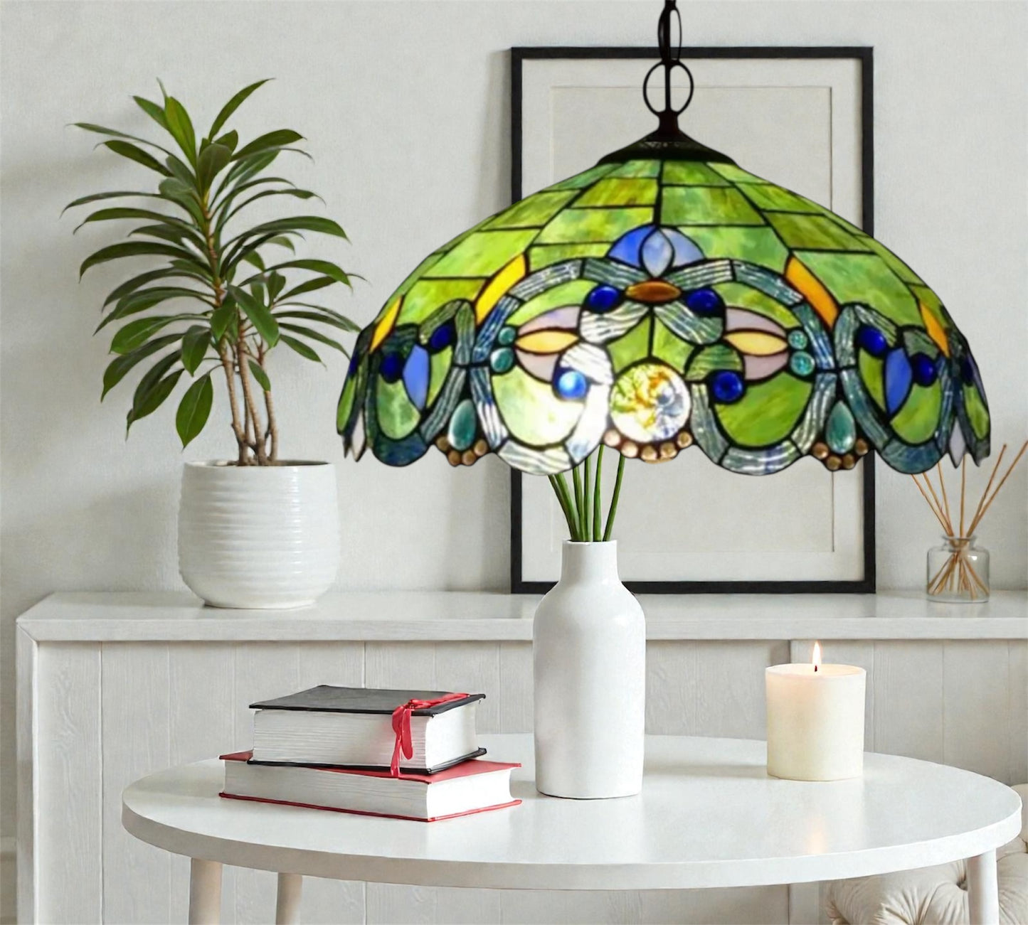 CDH 16" Tiffany Pendant Lamp 40cm shade (15080C)
