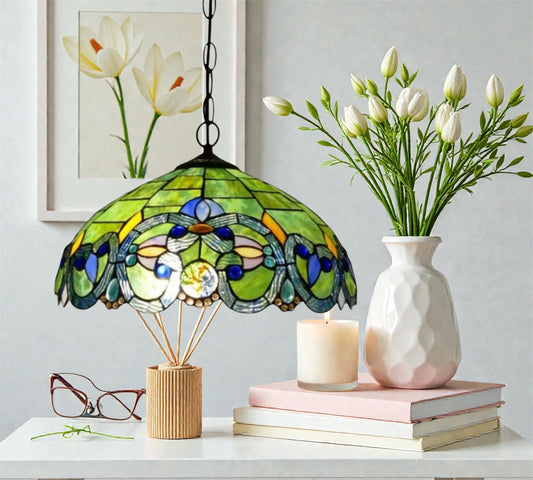 CDH 16" Tiffany Pendant Lamp 40cm shade (15080C)