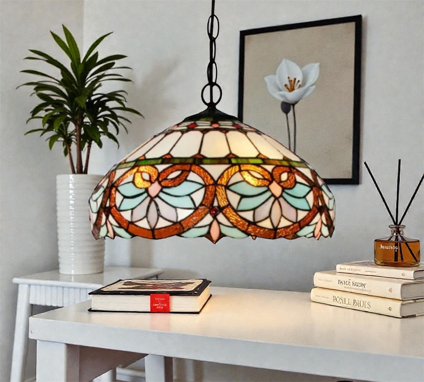CDH 16" Tiffany Pendant Lamp 40cm shade (15059C)
