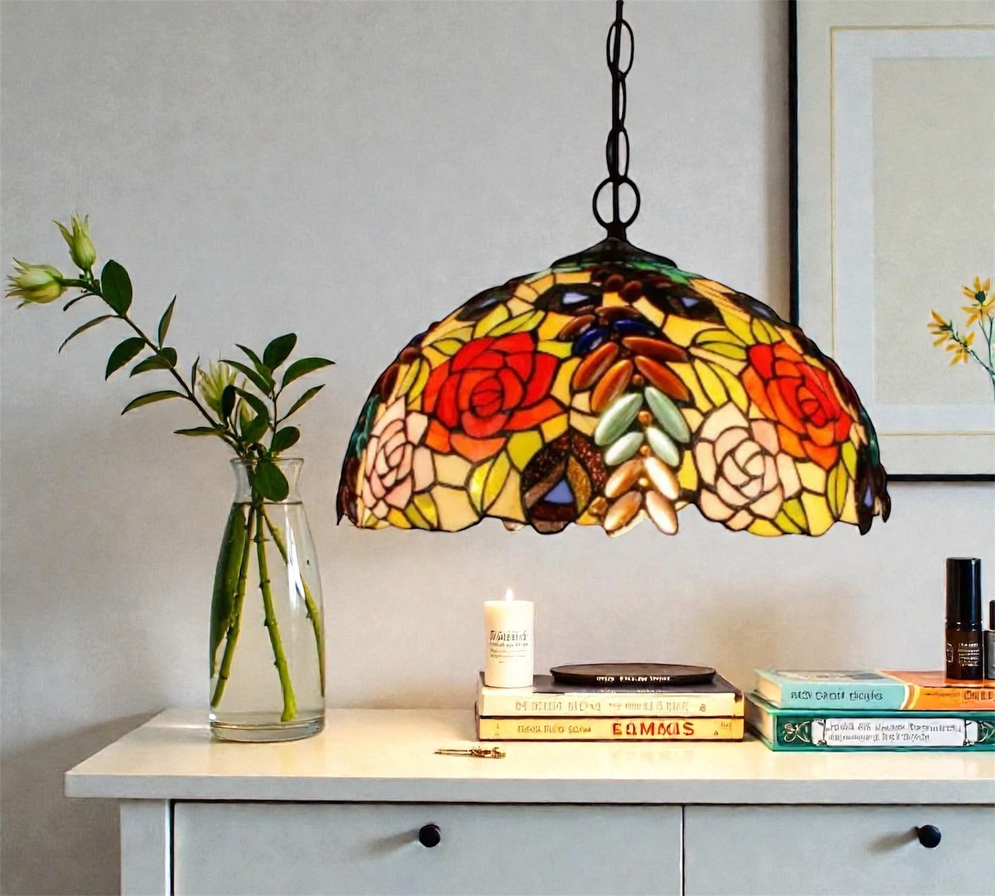 CDH 16" Tiffany Pendant Lamp 40cm shade (15055C)
