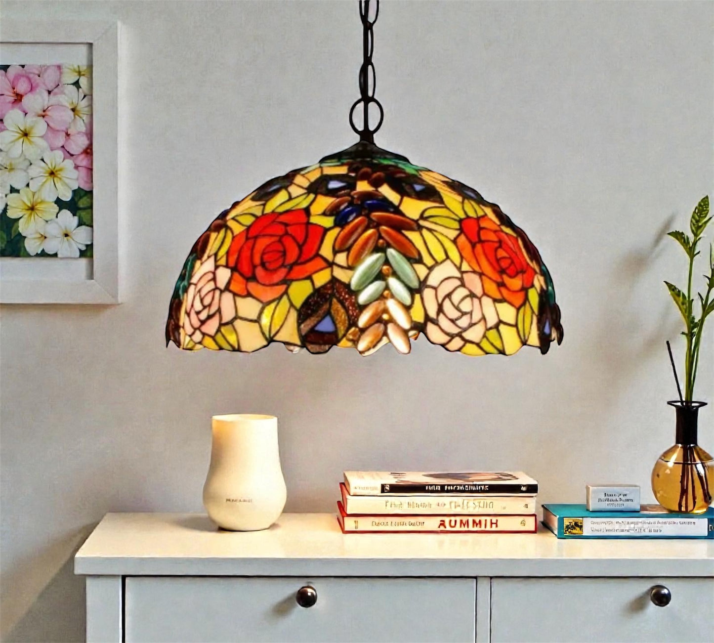 CDH 16" Tiffany Pendant Lamp 40cm shade (15055C)