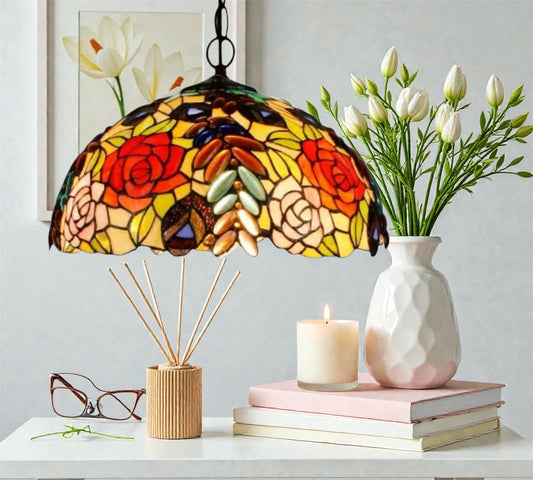 CDH 16" Tiffany Pendant Lamp 40cm shade (15055C)